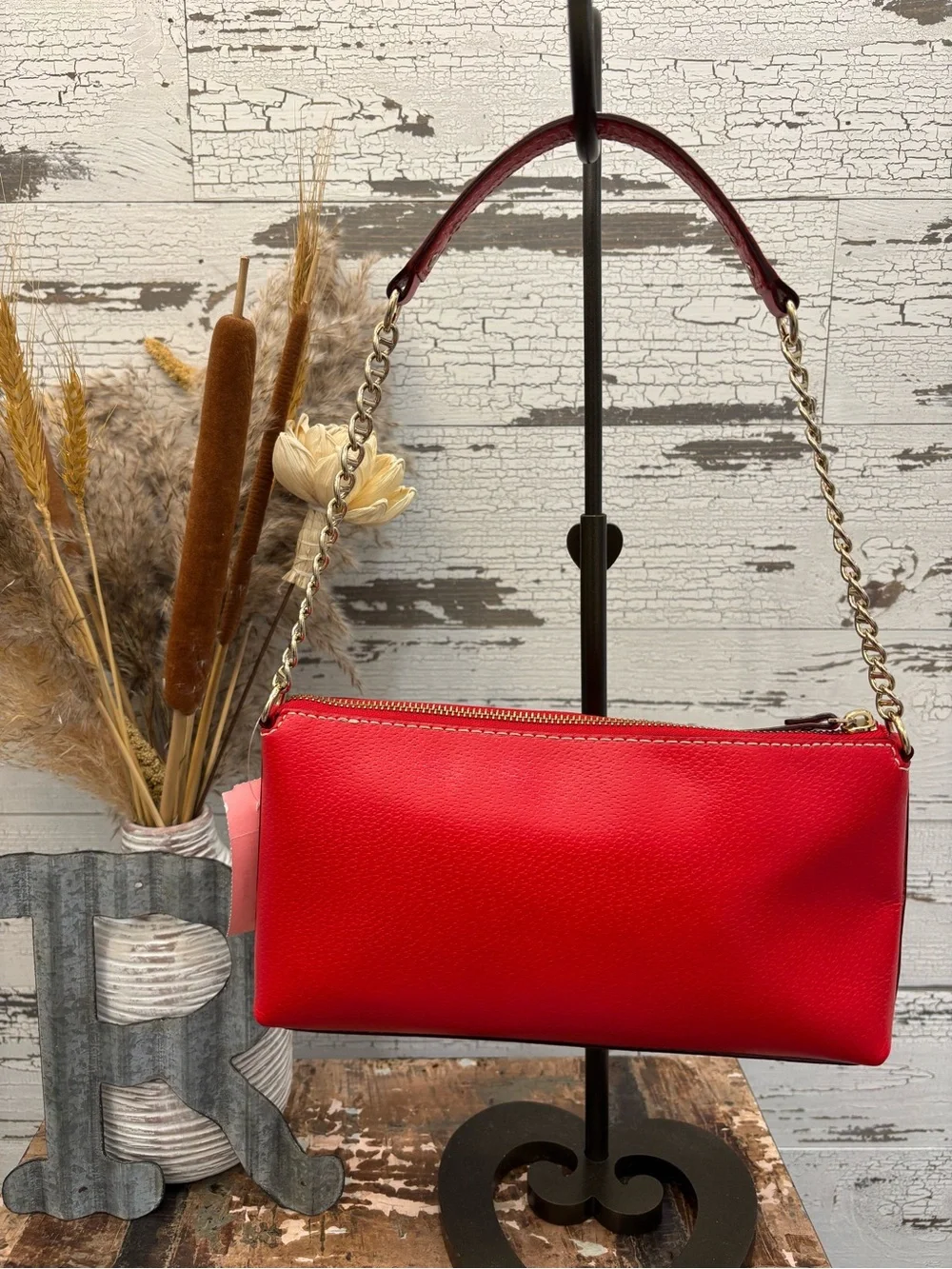 Kate Spade Wellesley Byrd Red Chain Shoulder Bag